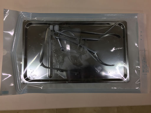 滅菌パック、保管庫